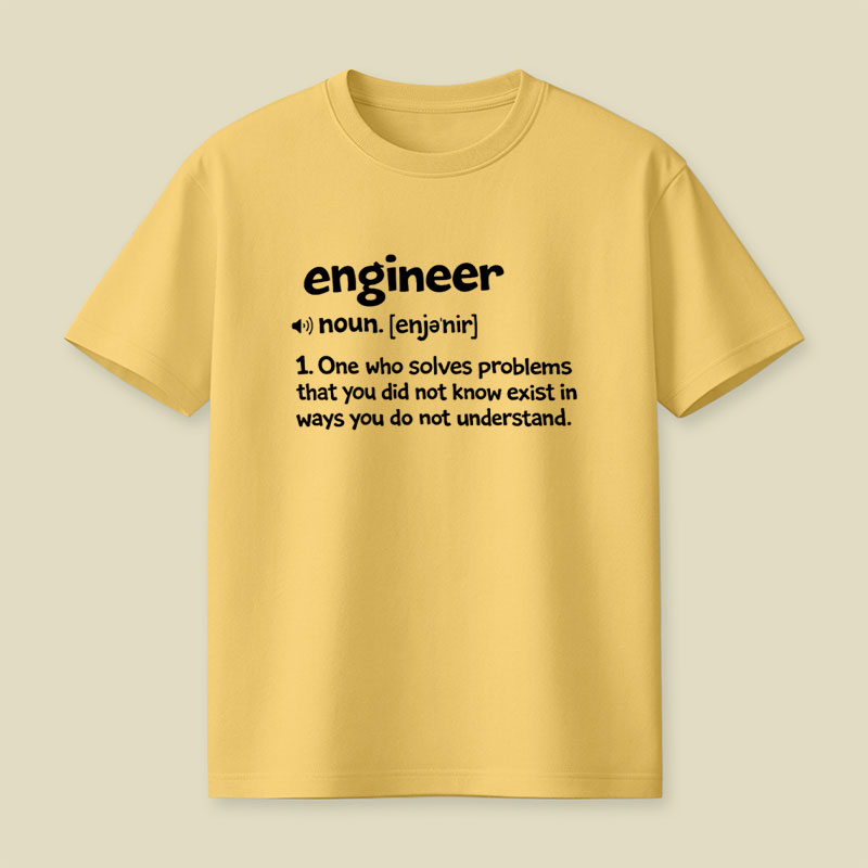Funny Engineer Definition Playful T-Shirt