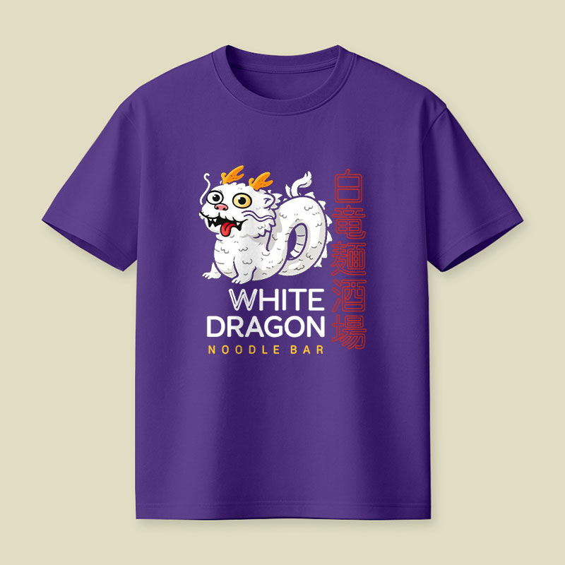White Dragon Playful T-Shirt