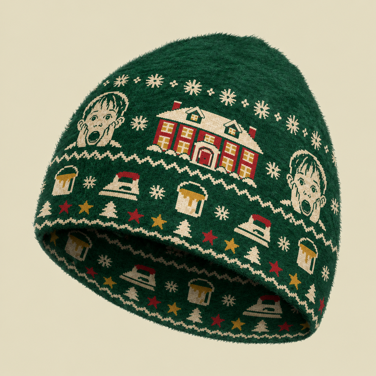 Classic Holiday Movie Nostalgia Fuzzy Beanie