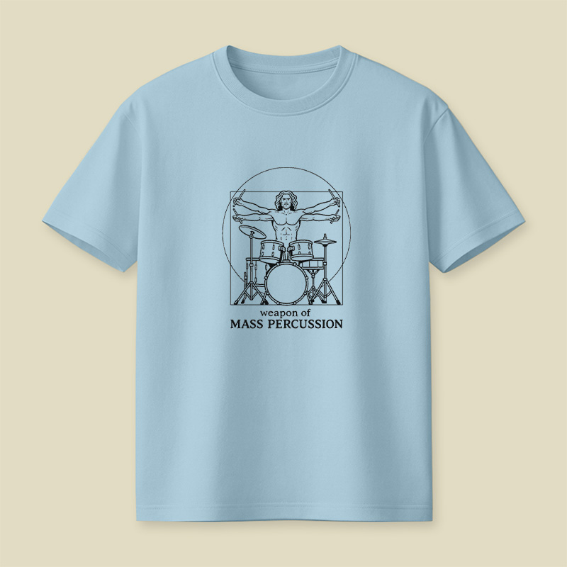 Vitruvian Drummer Playful T-Shirt