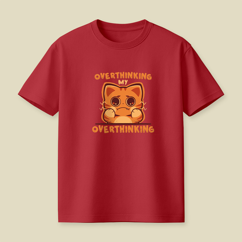 Overthinking Cat Playful T-Shirt