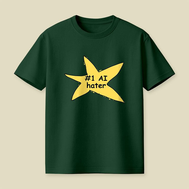 #1 AI Hater Playful T-Shirt