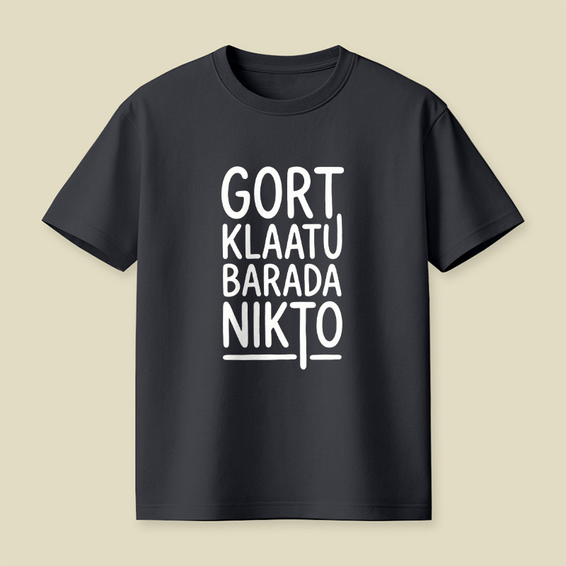 Klaatu Barada Nikto Playful T-Shirt