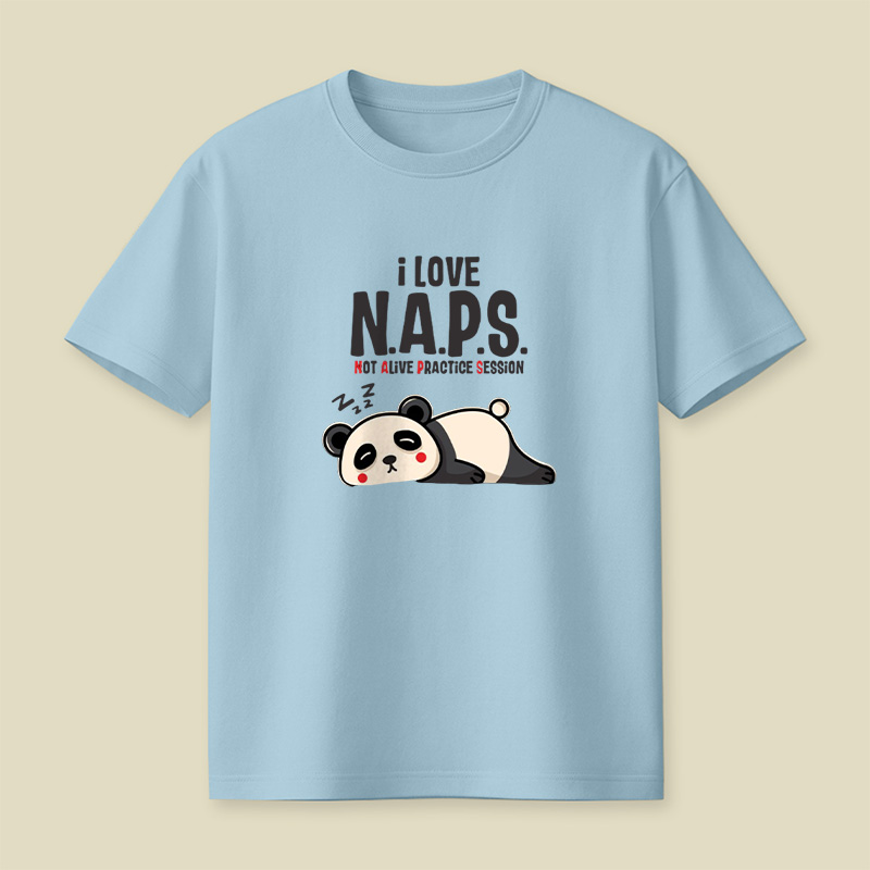 I Love Naps Panda Playful T-Shirt
