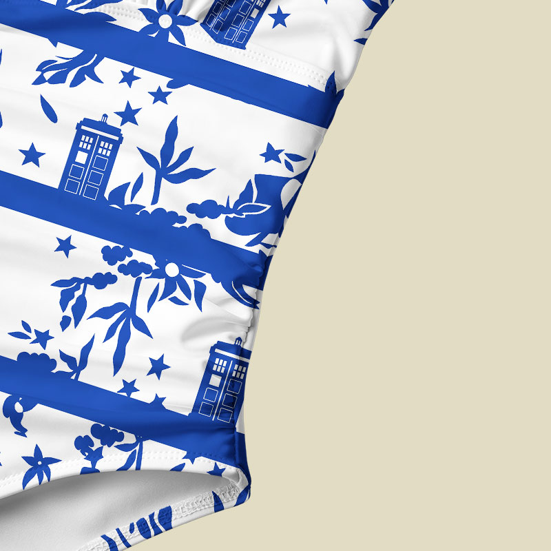 Blue Willow Tardis Tummy Control One Piece Swimsuit