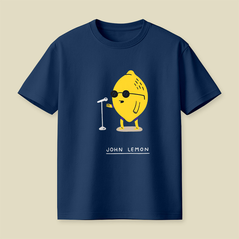 Singing Lemon Cartoon Playful T-Shirt