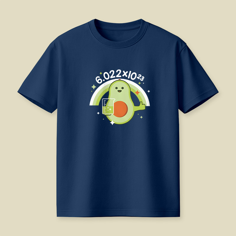 Avocado Avogadro’s Number Playful T-Shirt