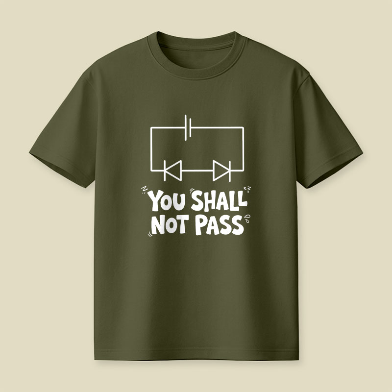 Funny Physics You Shall Not Pass Playful T-Shirt