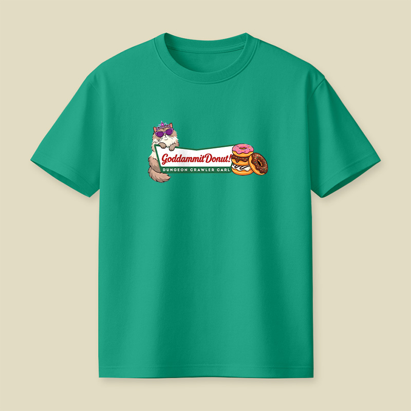 Cat Donut Chaos Playful T-Shirt