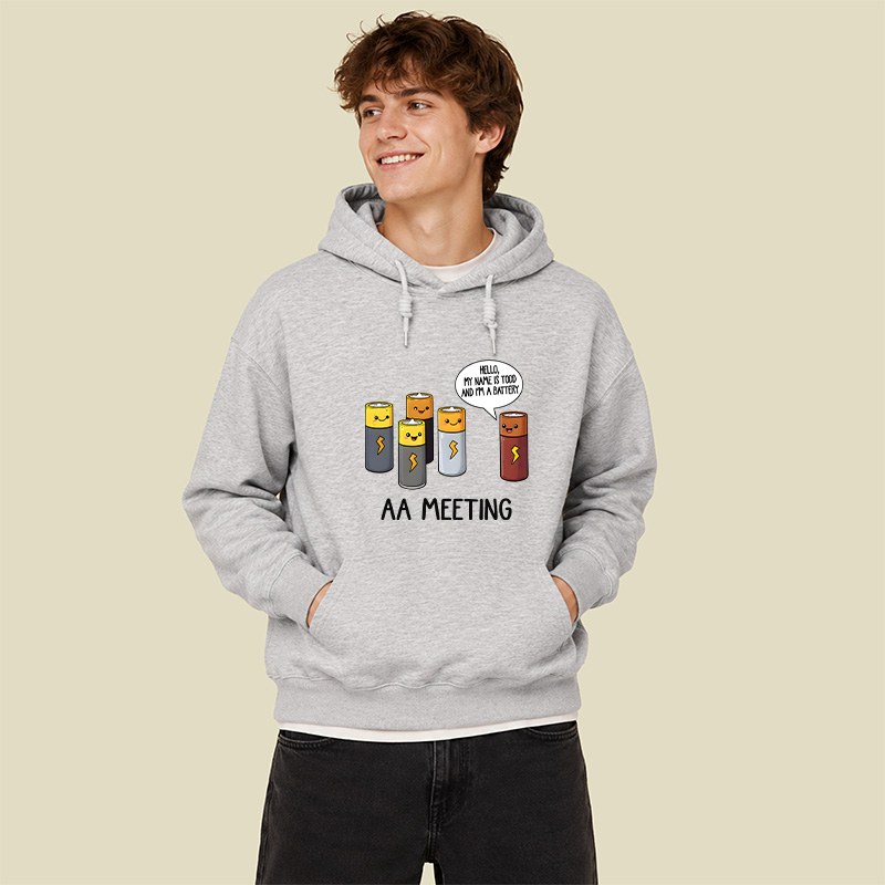 AA MEETING Geek Hoodie
