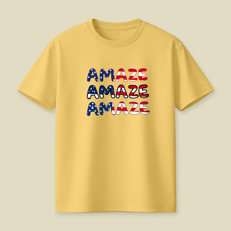 Space Rescue American Flag Playful T-Shirt
