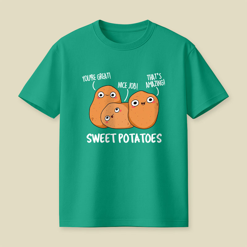 Sweet Potatoes Funny Vegetable Puns Playful T-Shirt