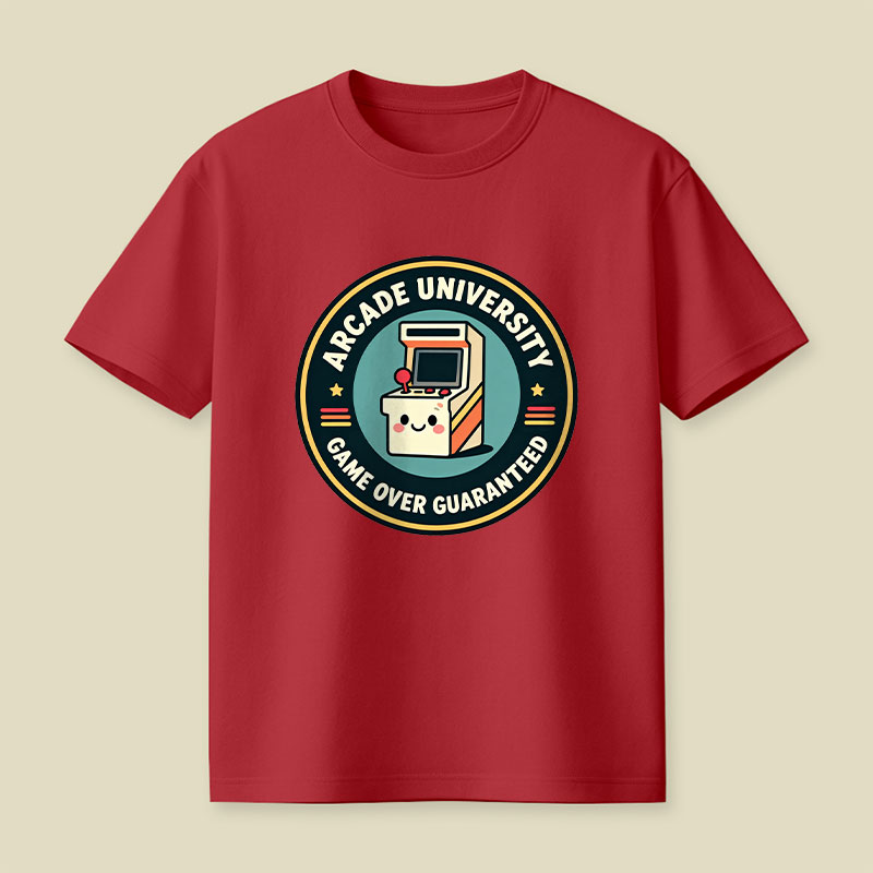 Arcade University Retro Playful T-Shirt