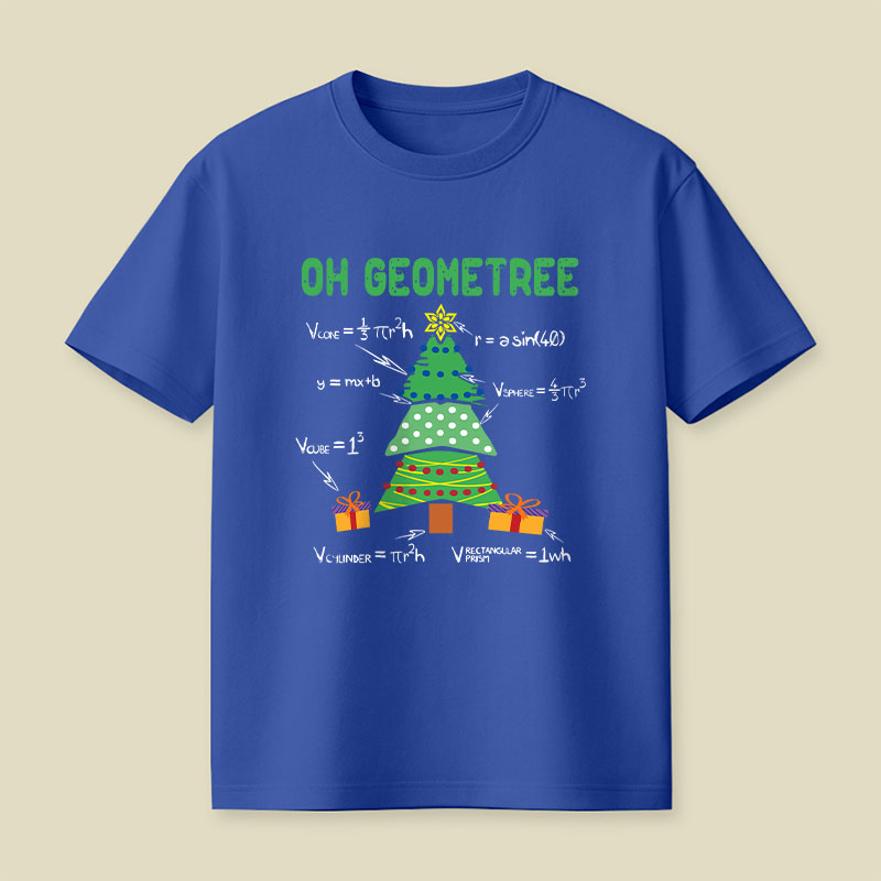 Oh Geometree Geometry Math Science Playful T-Shirt