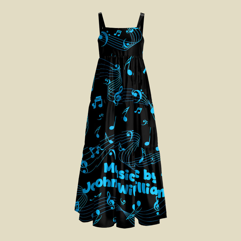 Music by John Williams Playful Maxi Dress