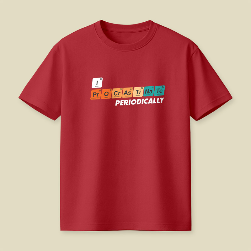 Periodic Table Procrastinate Playful T-Shirt