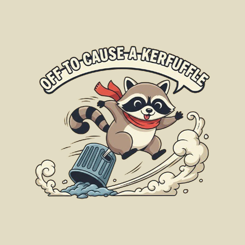Off To Cause A Kerfuffle Playful T-Shirt