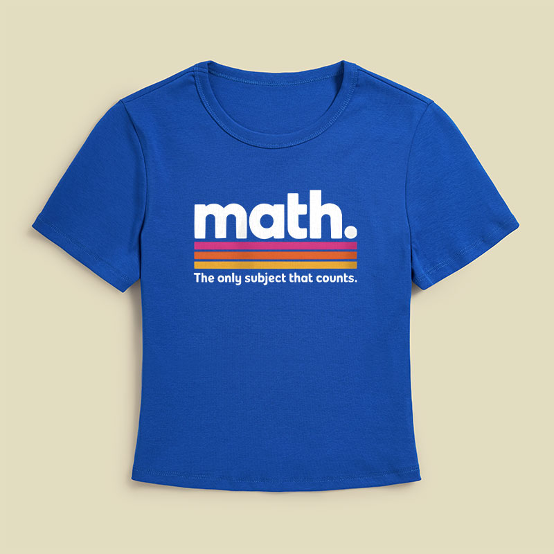 The Only Subject That Counts Math Geek Baby Tee