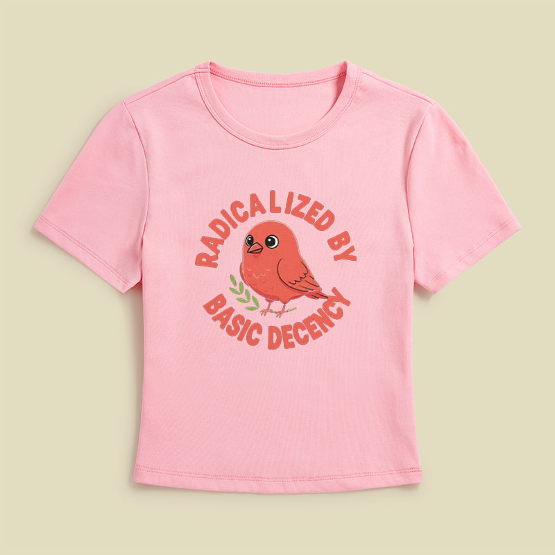 Radicalized By Basic Decency Geek Baby Tee