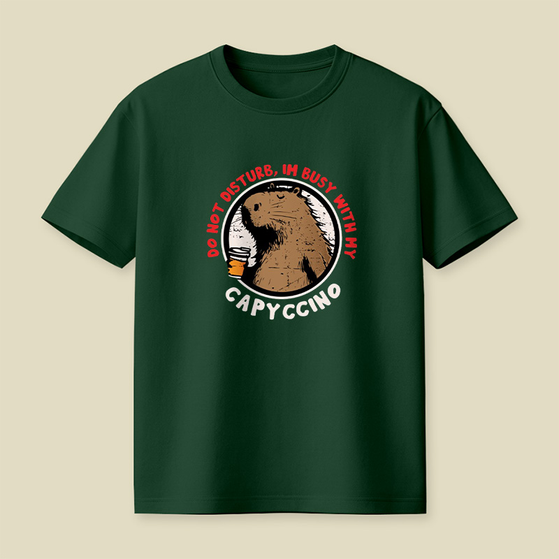 Capybara Capyccino Vibes Playful T-Shirt