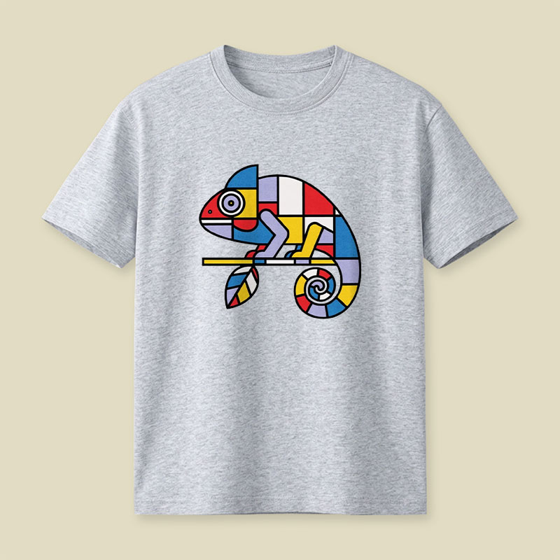 Mondrian Mimic Playful T-Shirt
