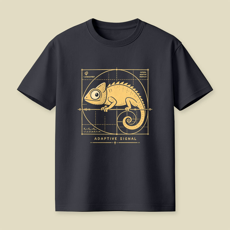Adaptive Signal - Golden Ratio Chameleon Playful T-Shirt