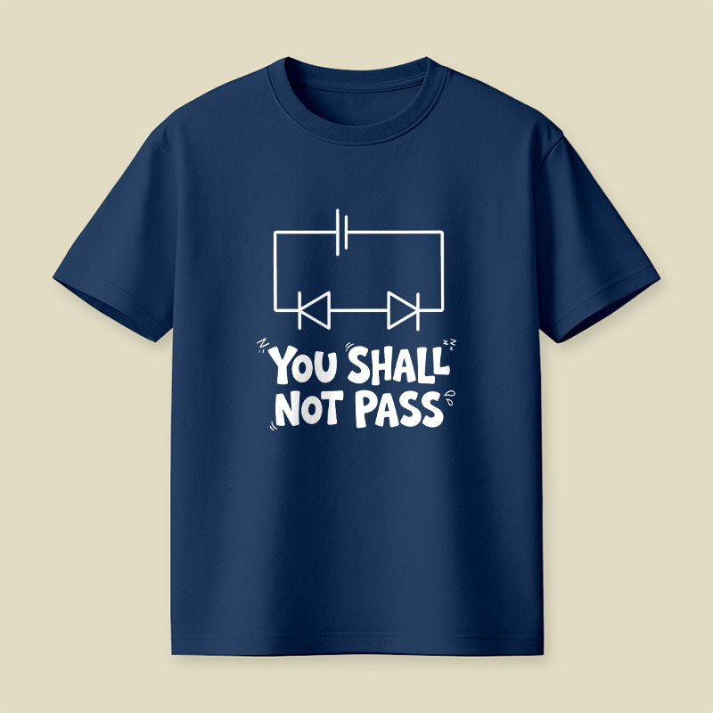 Funny Physics You Shall Not Pass Playful T-Shirt