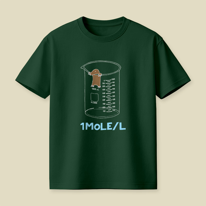 Chemistry 1 Mole Per Litre For Mole Or Avogadro Day Essential Playful T-Shirt