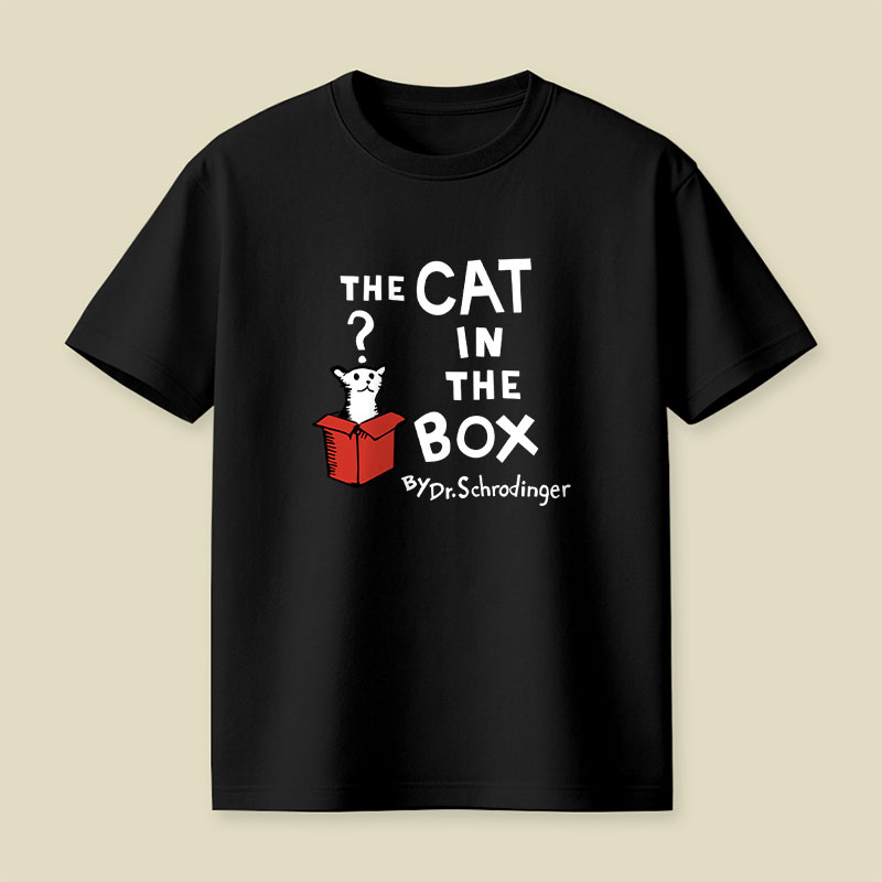 The Cat in the Box Playful T-Shirt
