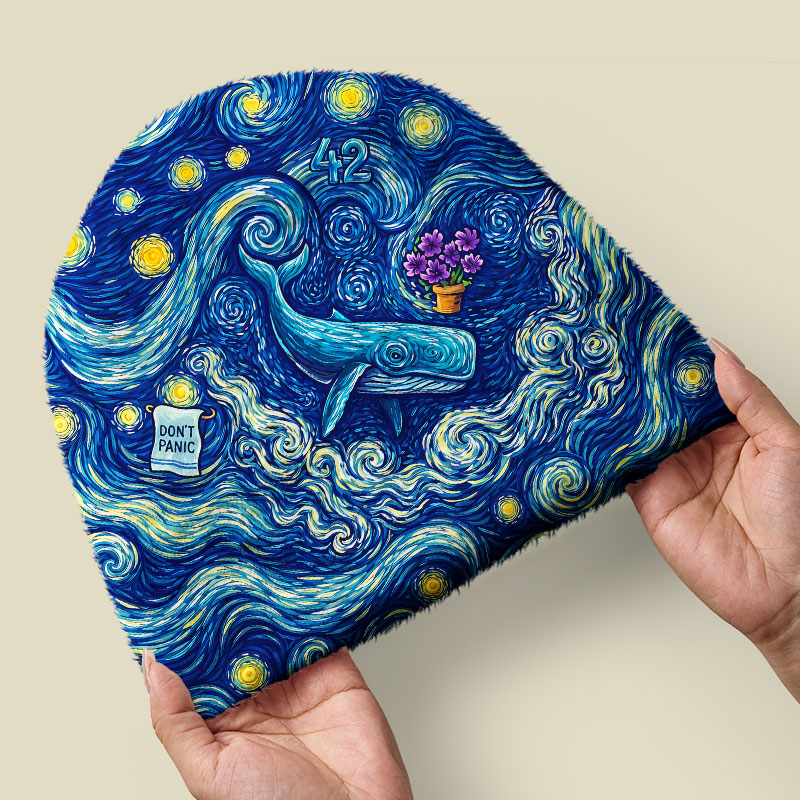 Ultimate Answer To The Universe Art Pattern Fuzzy Beanie