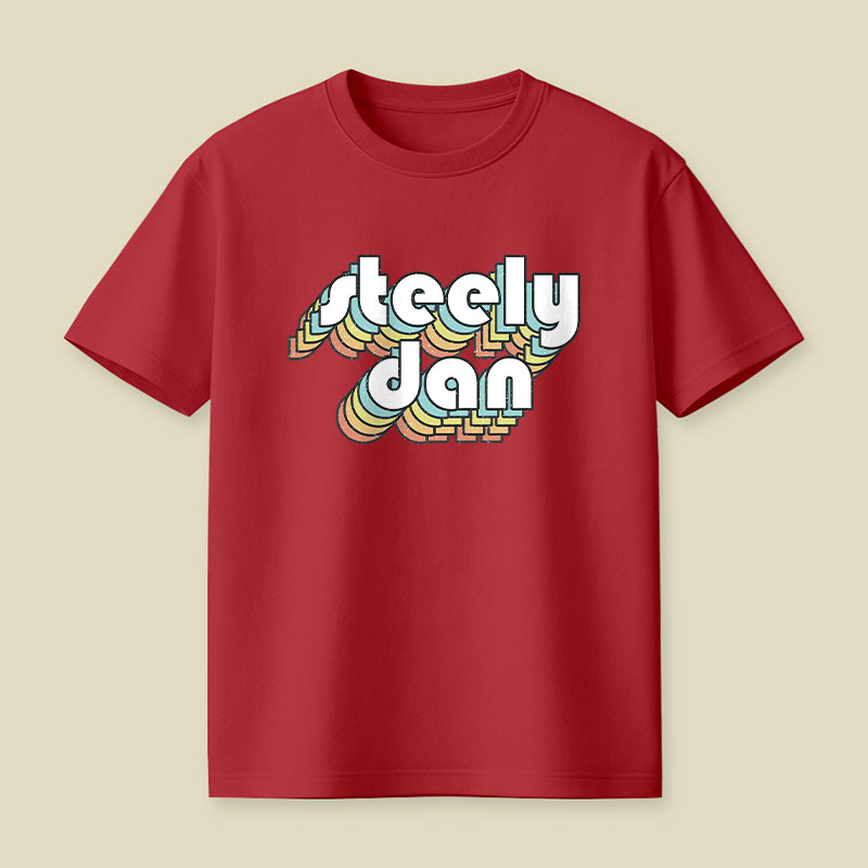 Steely Dan Retro Faded-Style Playful T-Shirt