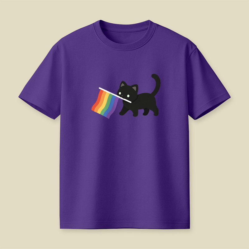 A Little Cat Friend Playful T-Shirt