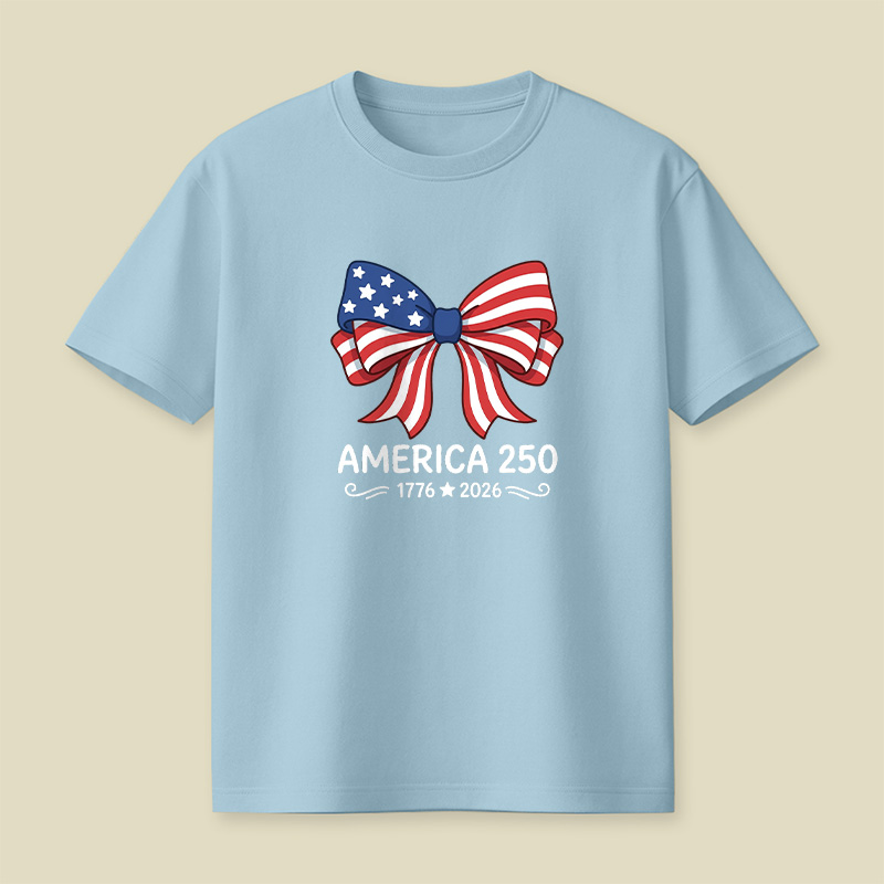 America 250 Patriotic Bow Playful T-Shirt
