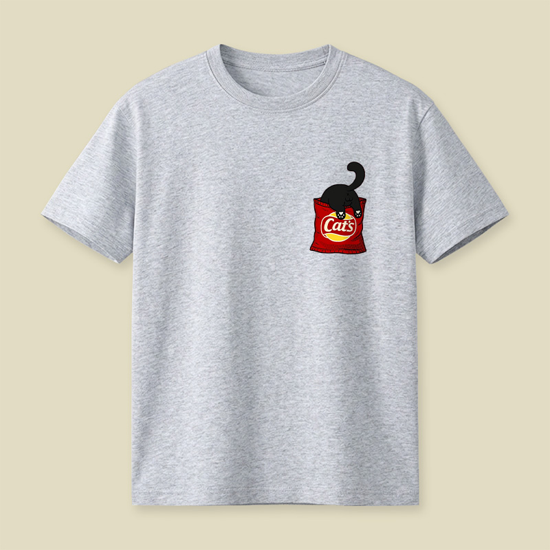 Cat Snack Bag Chaos Playful T-Shirt