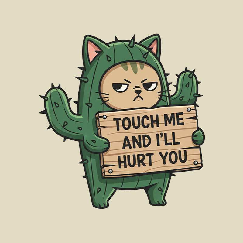 Touch Me and i'll Hurt You Playful T-Shirt