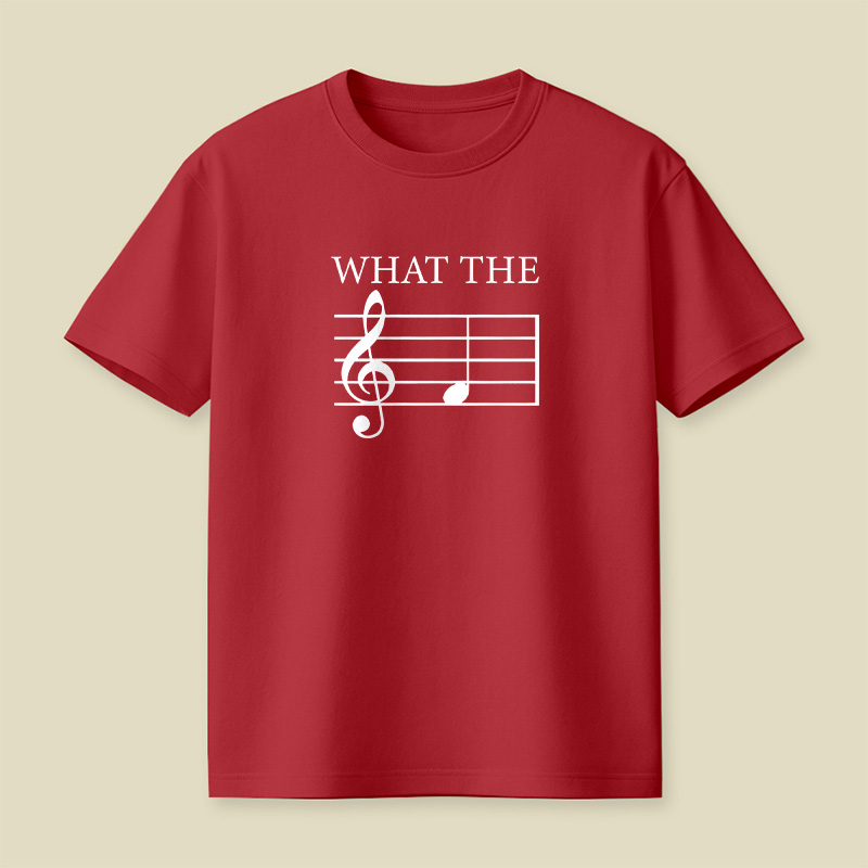 What The F Note Music Playful T-Shirt