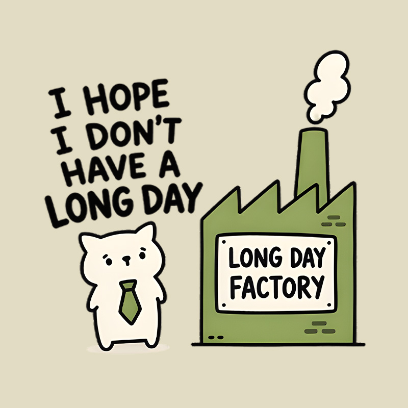 I Hope I Do not Have A Long Day Playful T-Shirt
