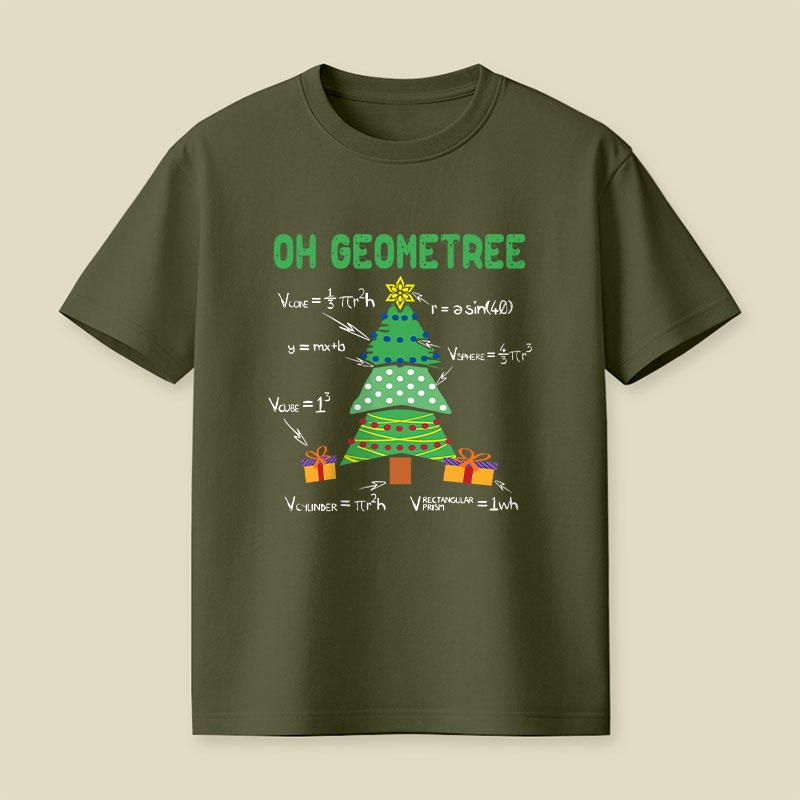 Oh Geometree Geometry Math Science Playful T-Shirt