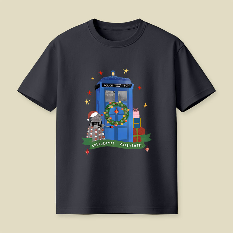 Tardis Christmas Playful T-Shirt