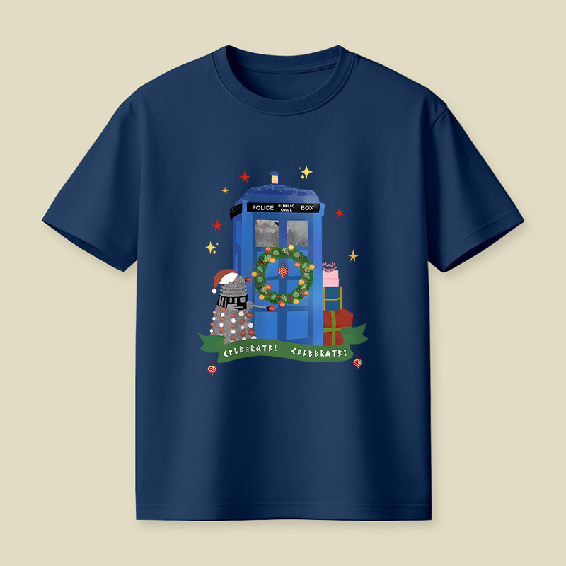 Tardis Christmas Playful T-Shirt