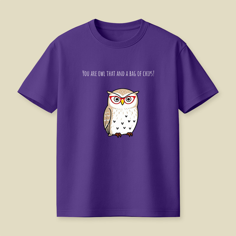 You Are Owl That And A Bag Of Chips Owl Playful T-Shirt
