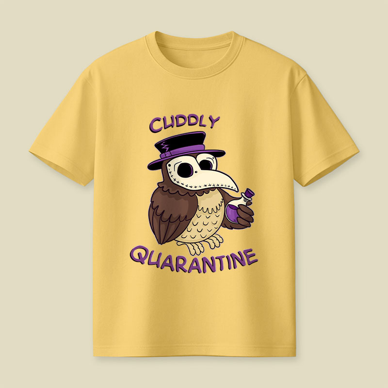 Creepy Cute Death Mask Owl Playful T-Shirt