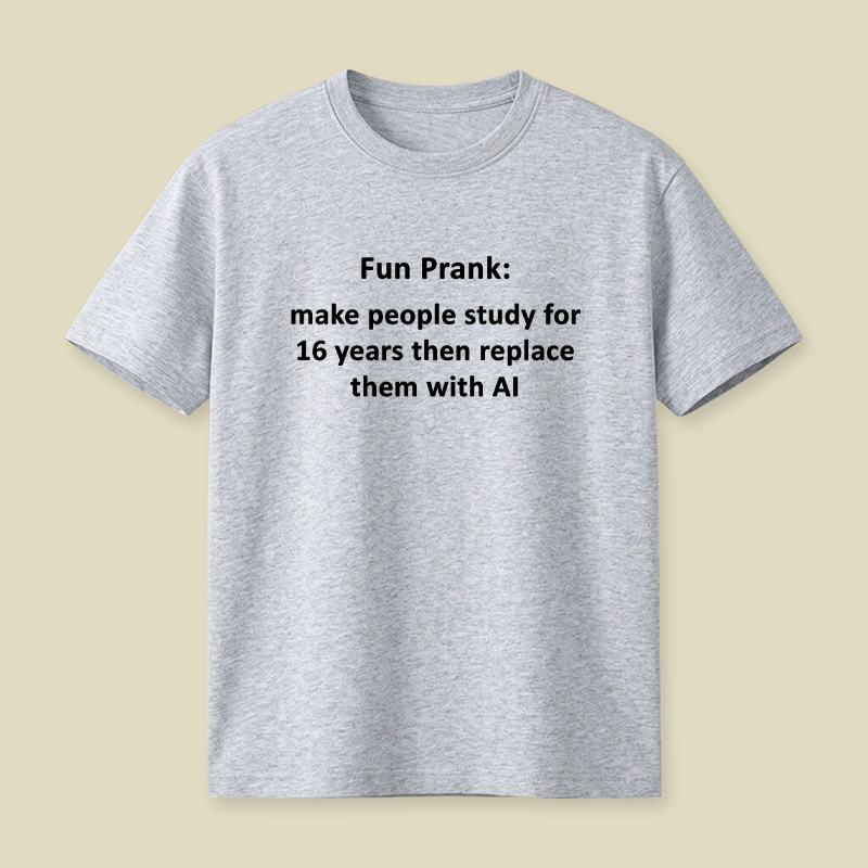 Student Vs Artificial Intelligence Playful T-Shirt