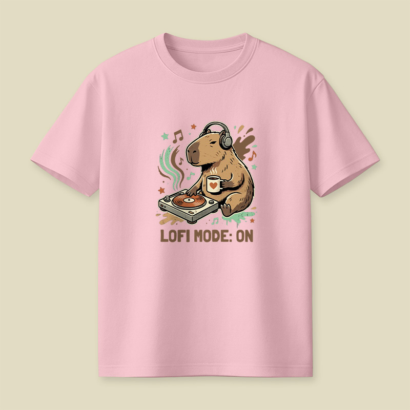 Lofi Mode On Capybara Playful T-Shirt