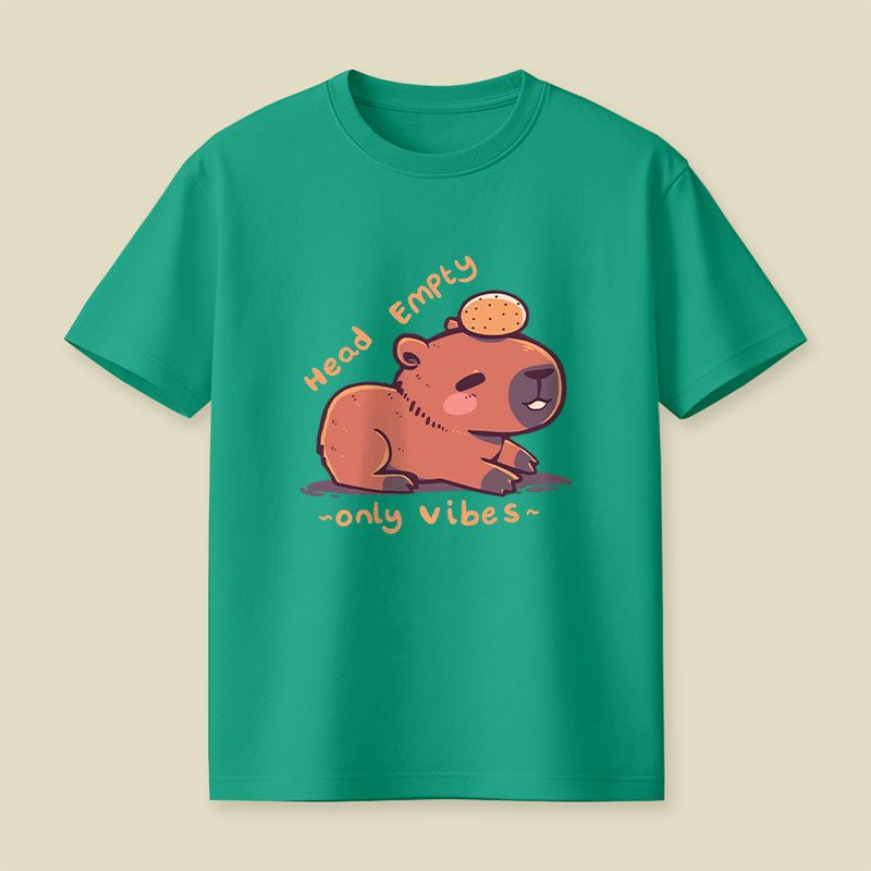 Head Empty Capybara Playful T-Shirt