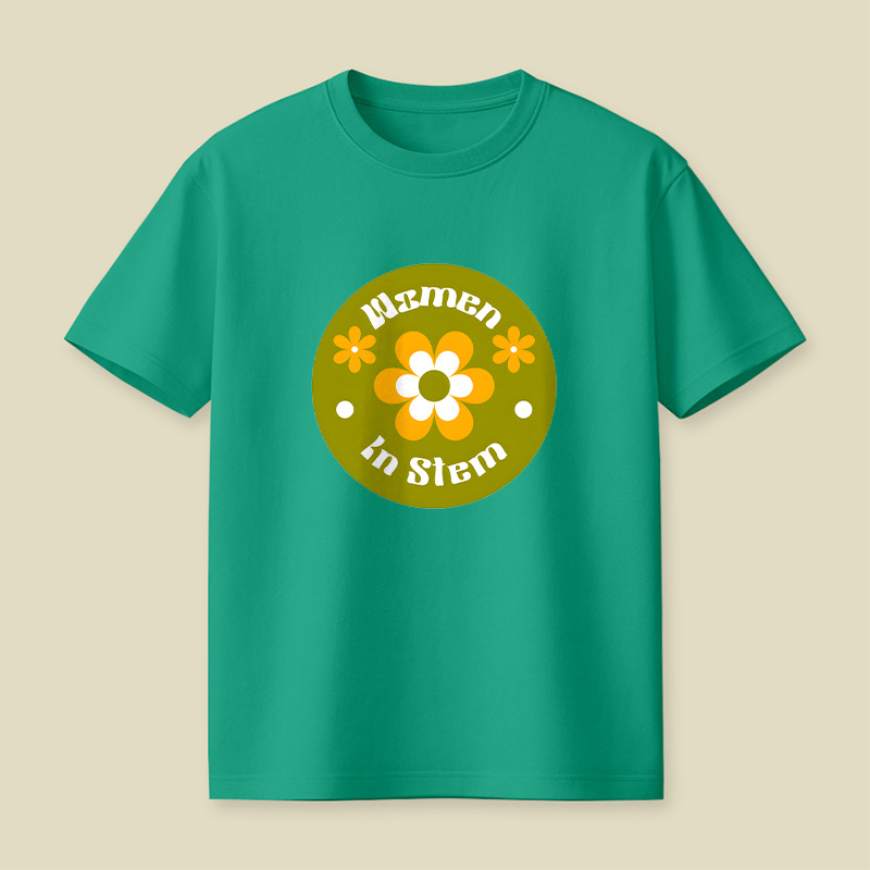 Women In Stem Groovy Playful T-Shirt