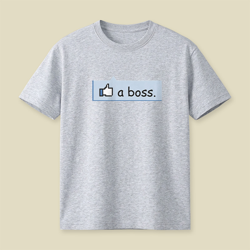 Facebook Like A Boss Playful T-Shirt