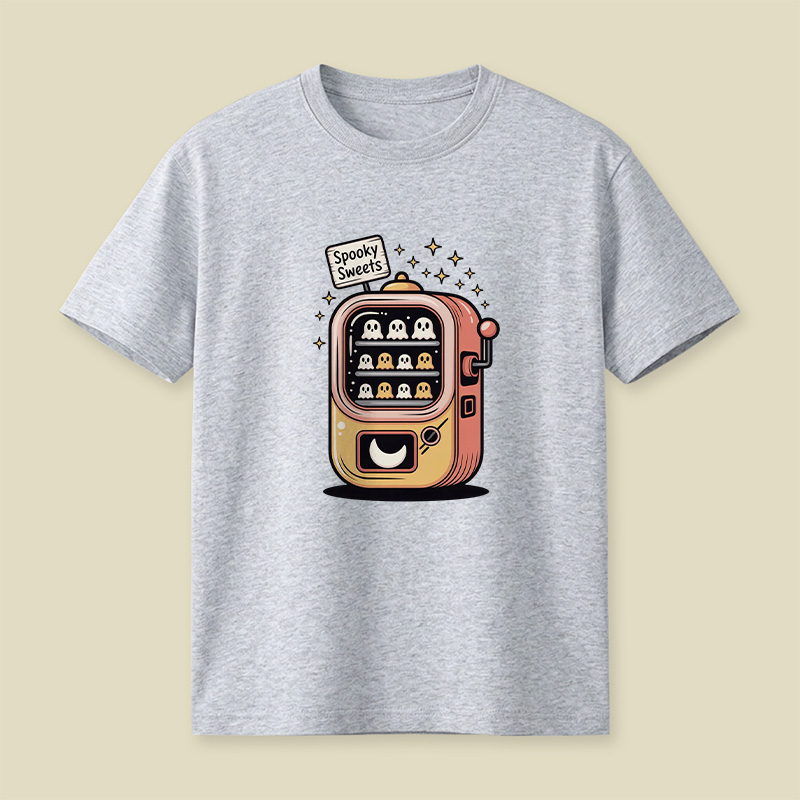 Vending Machine Spooky Sweets Ghost Playful T-Shirt