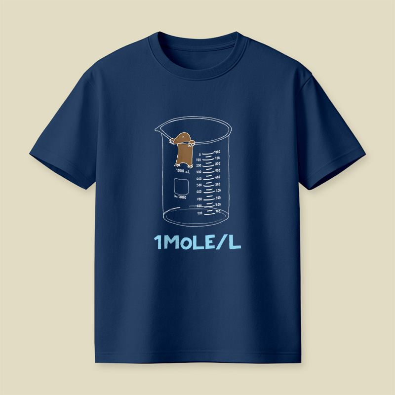 Chemistry 1 Mole Per Litre For Mole Or Avogadro Day Essential Playful T-Shirt
