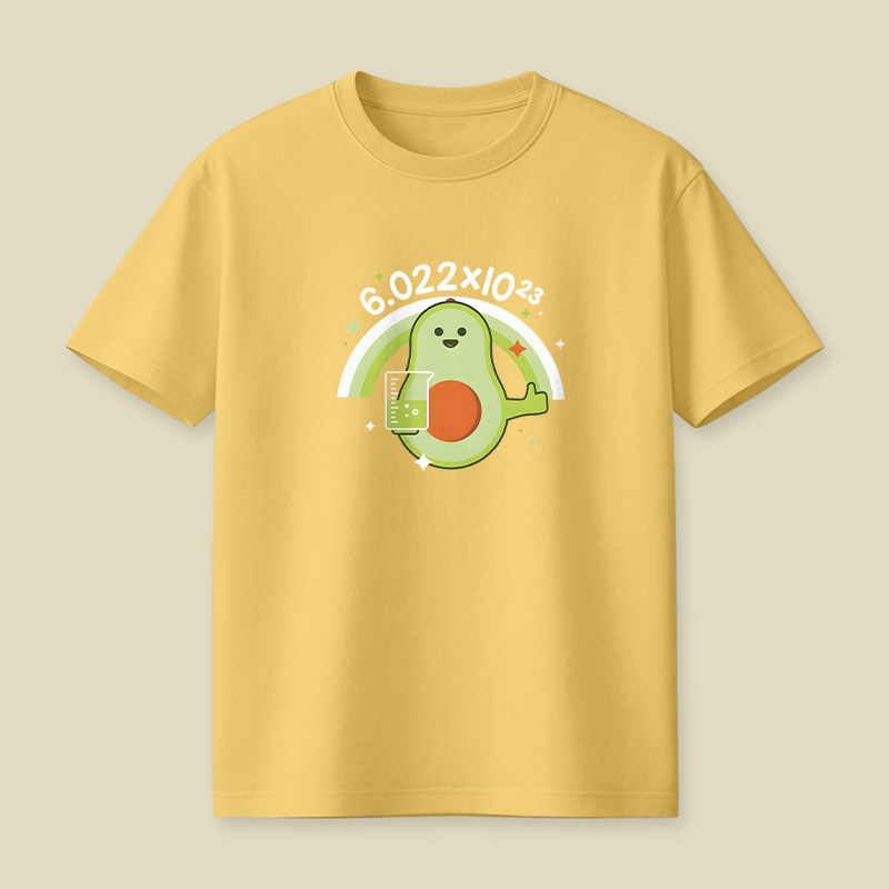 Avocado Avogadro’s Number Playful T-Shirt